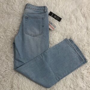 Cali 1850 Rhinestone Light Blue Women's Jeans NWT